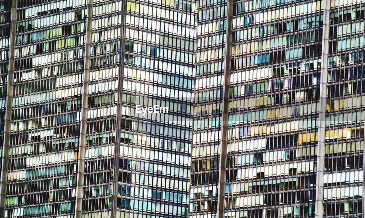 Windows of modern buildings