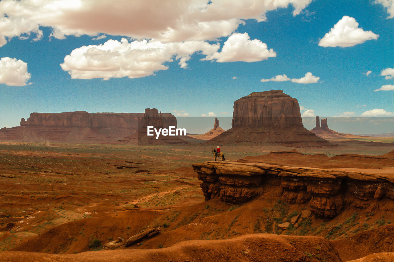 Cowboy, malboro man in monument valley 