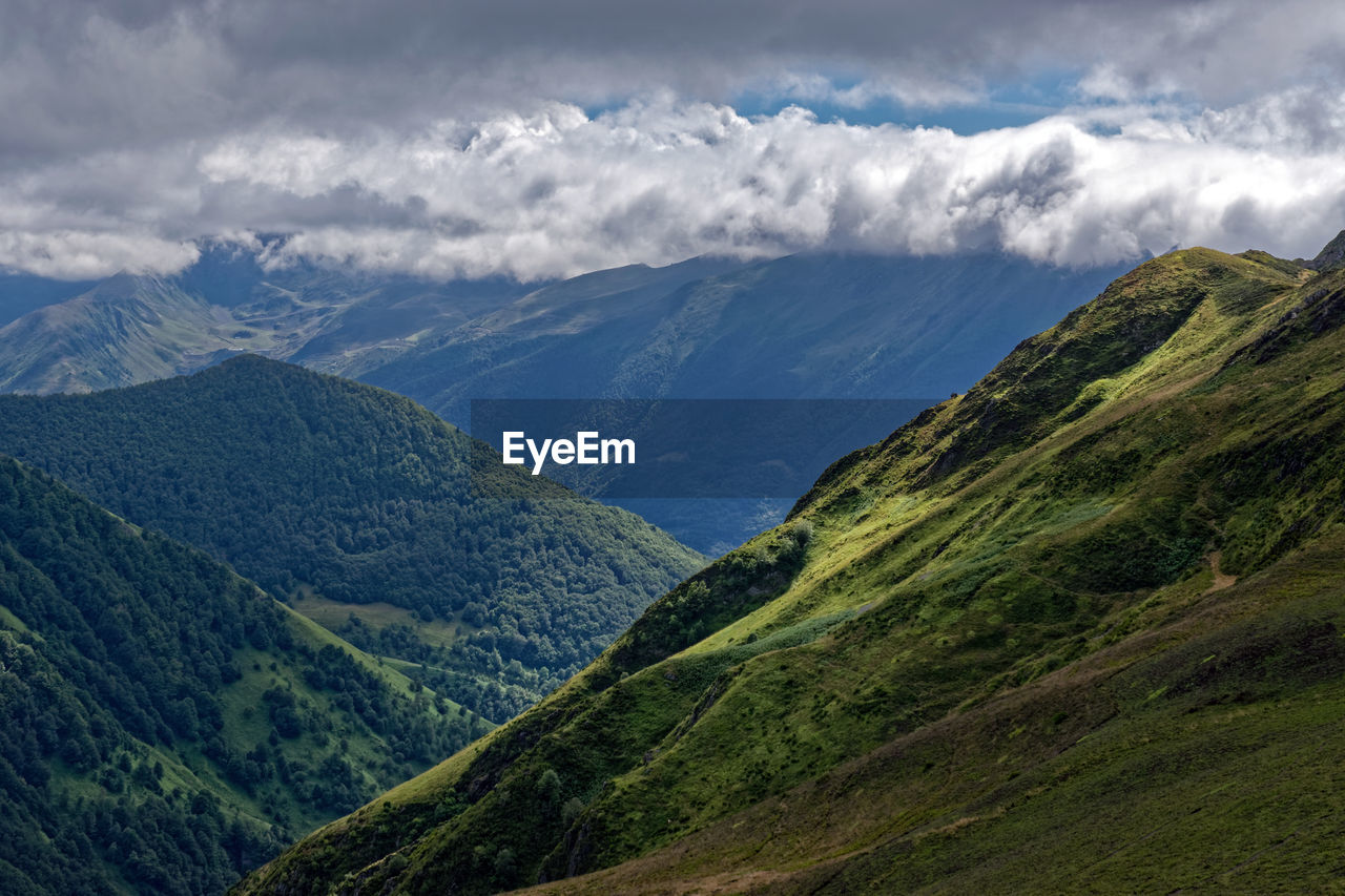 SCENIC VIEW OF MOUNTAIN RANGE AGAINST SKY