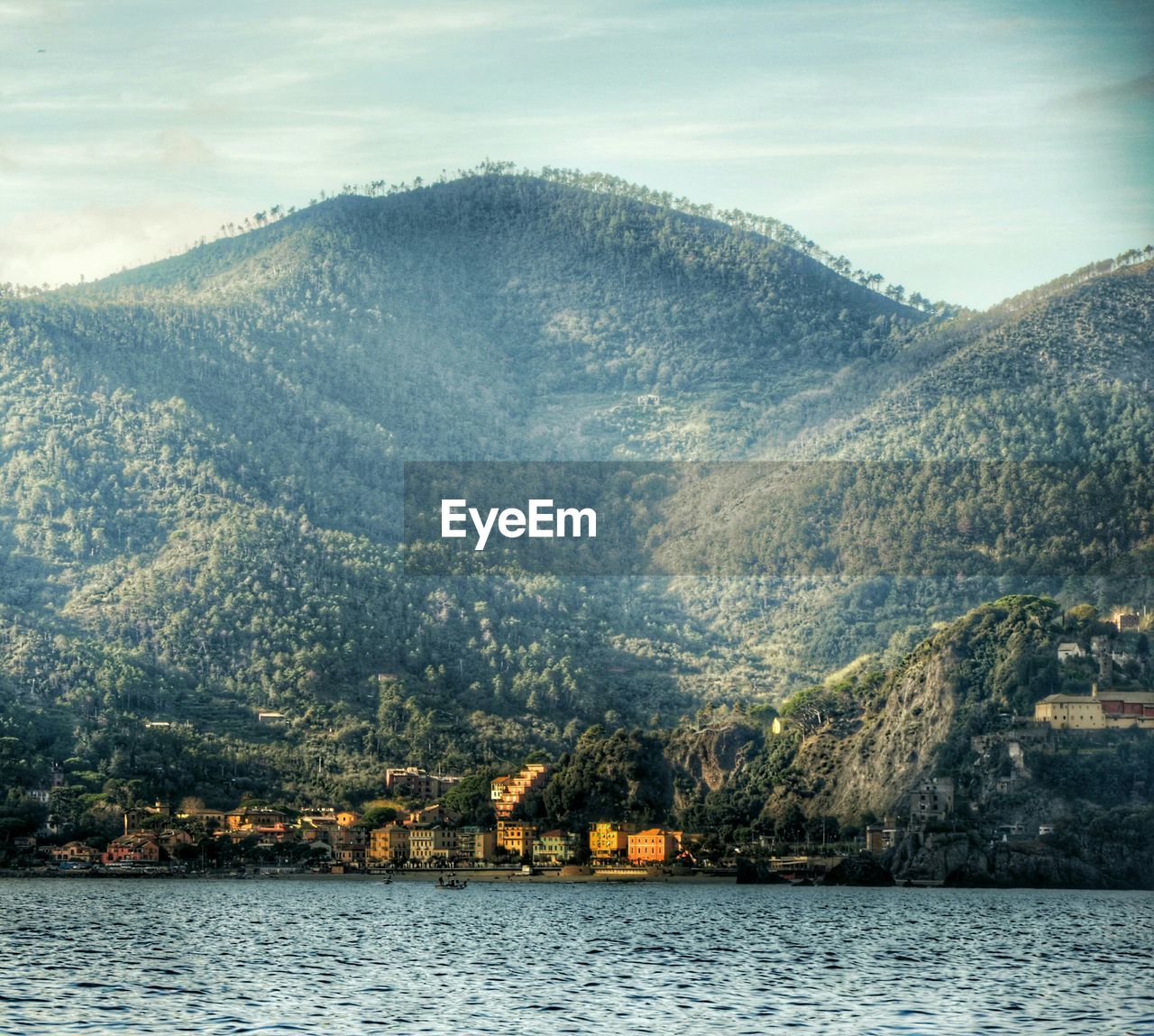 SCENIC VIEW OF RIVER AND MOUNTAINS