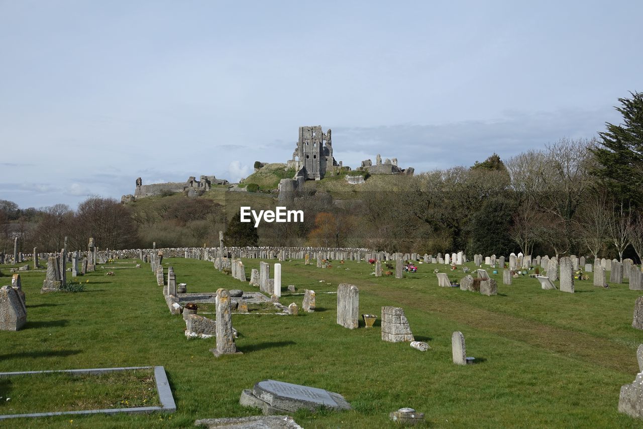 CEMETERY AGAINST SKY