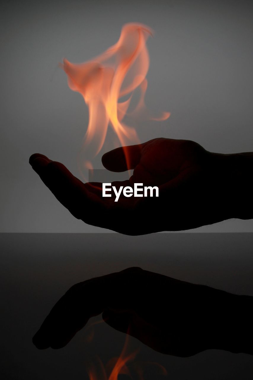 CLOSE-UP OF FIRE