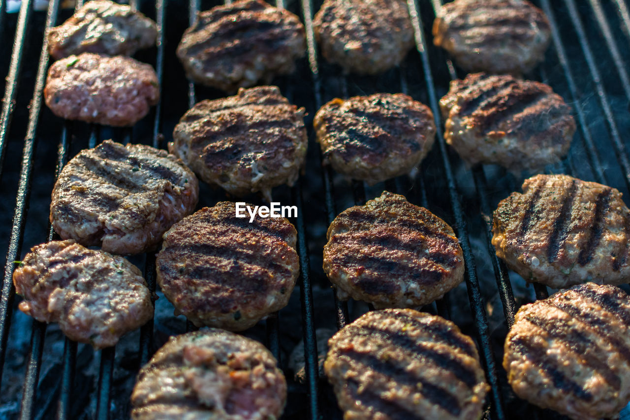 Close-up photo of food preparing barbeque