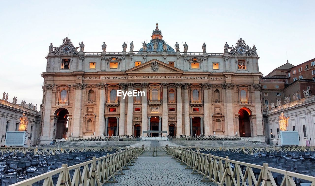 View of st. peter's basilica in rome