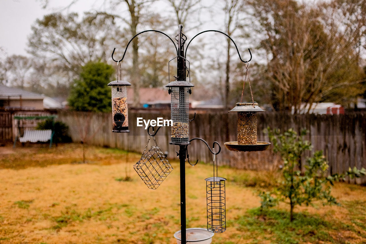 Rainy day birdfeeder