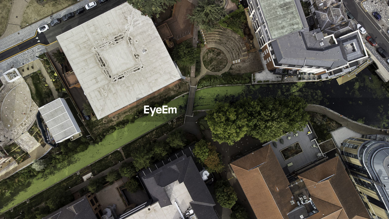 High angle view of buildings in maidenhead