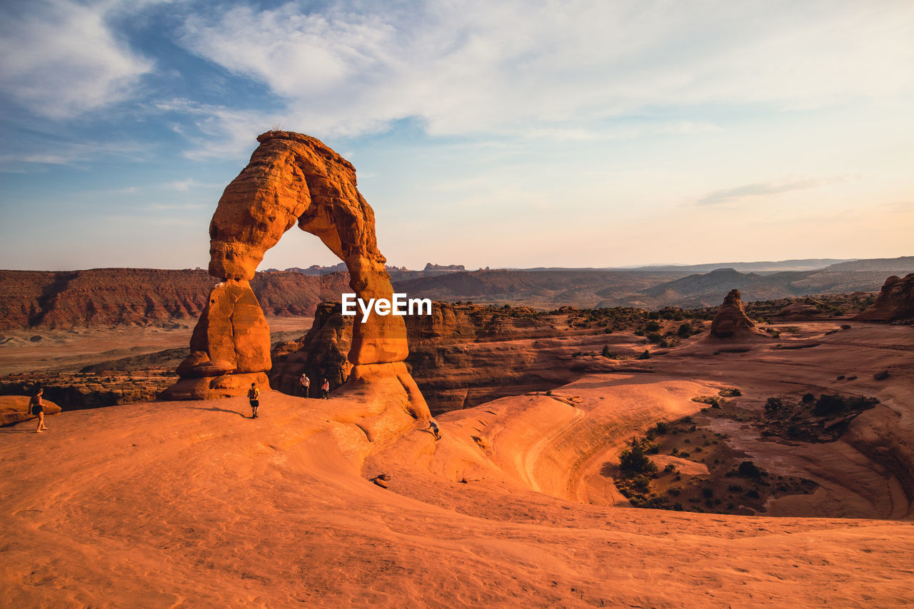 ROCK FORMATIONS AGAINST SKY