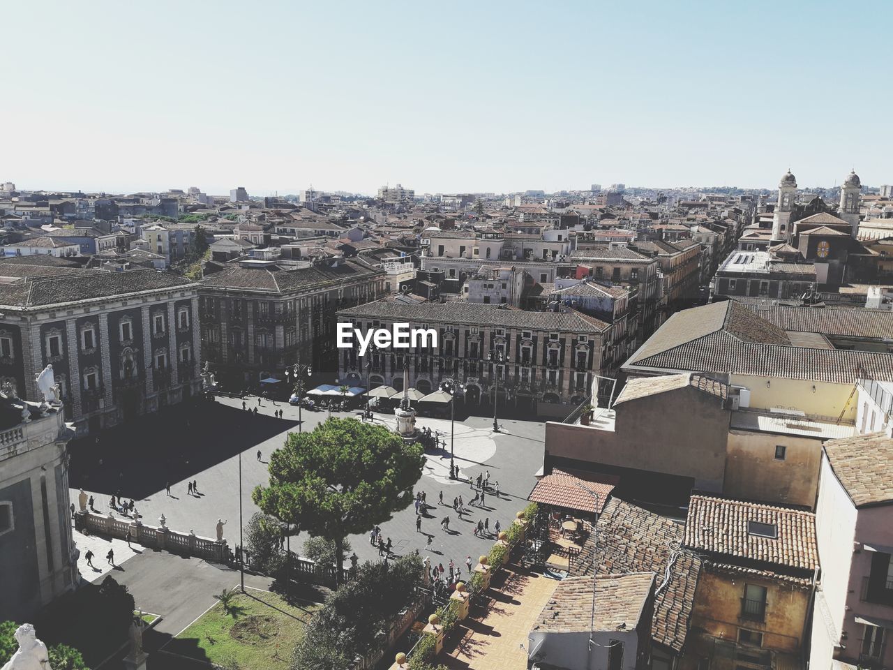 High angle view of cityscape