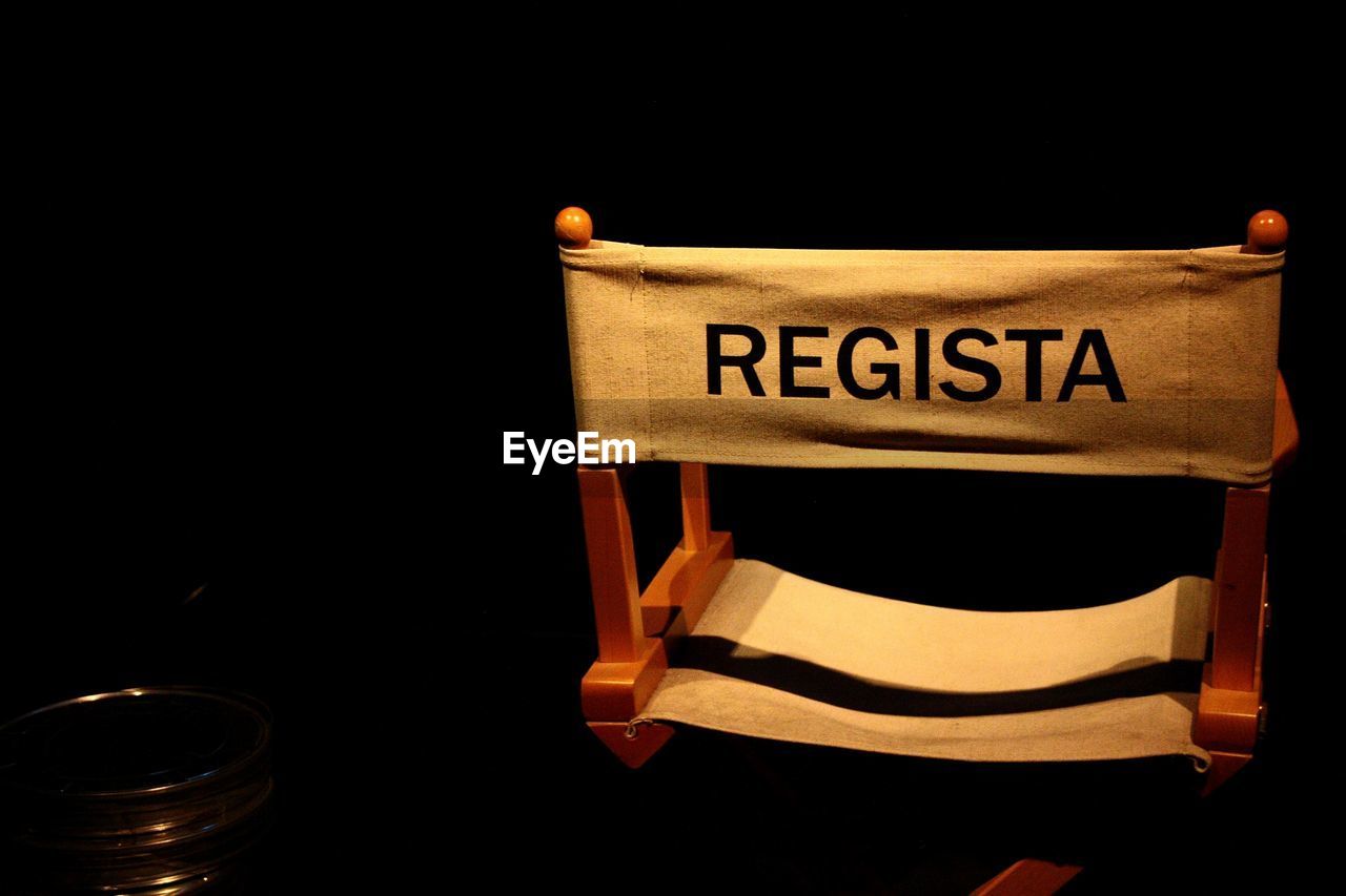 CLOSE-UP OF EMPTY CHAIR