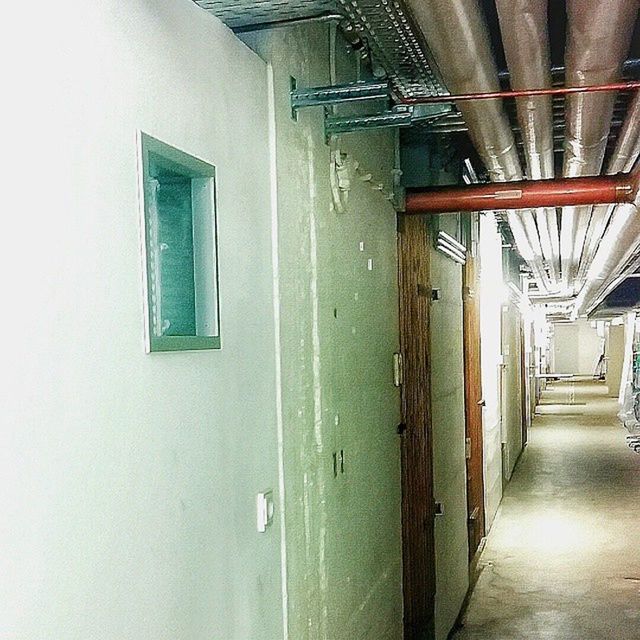 EMPTY NARROW CORRIDOR