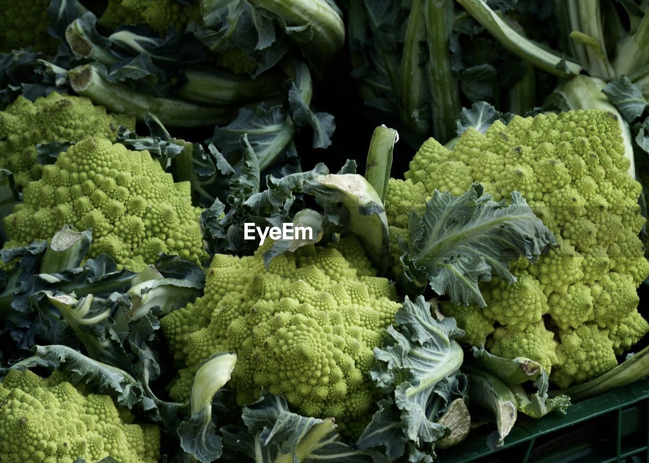 HIGH ANGLE VIEW OF VEGETABLES IN MARKET