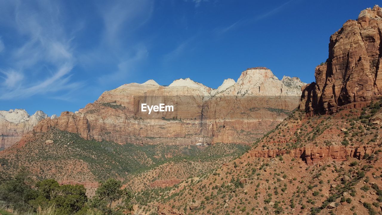 View of rock formations