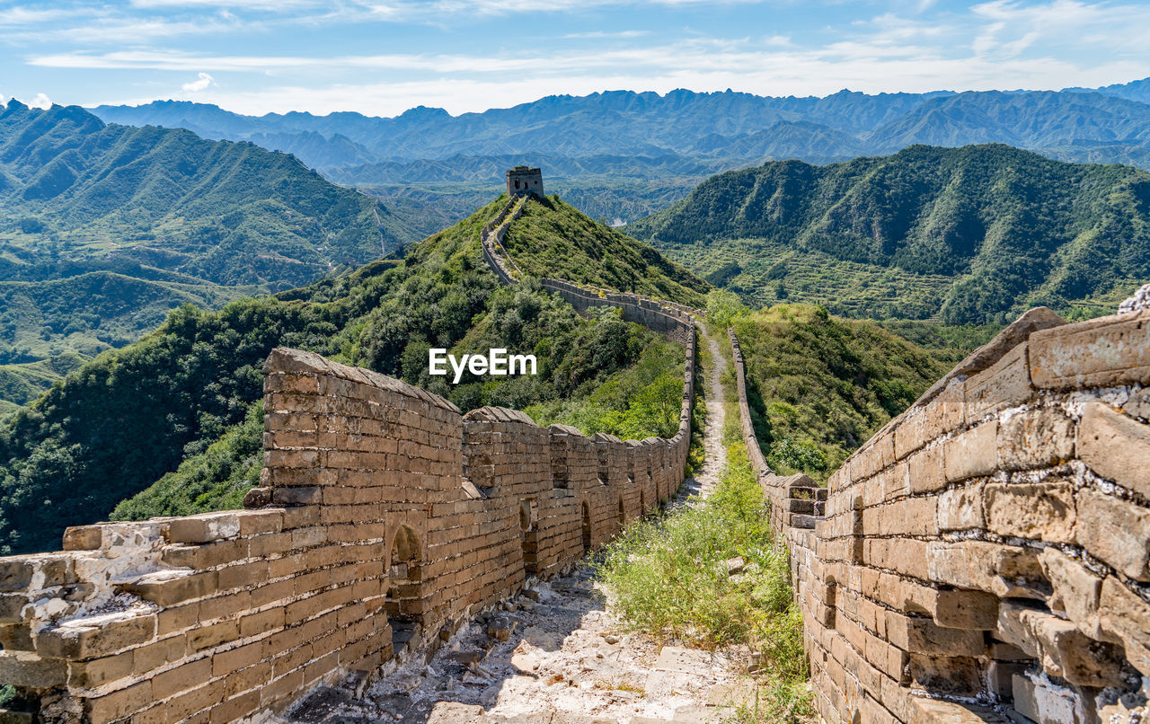 Broken walkway at great wall of china