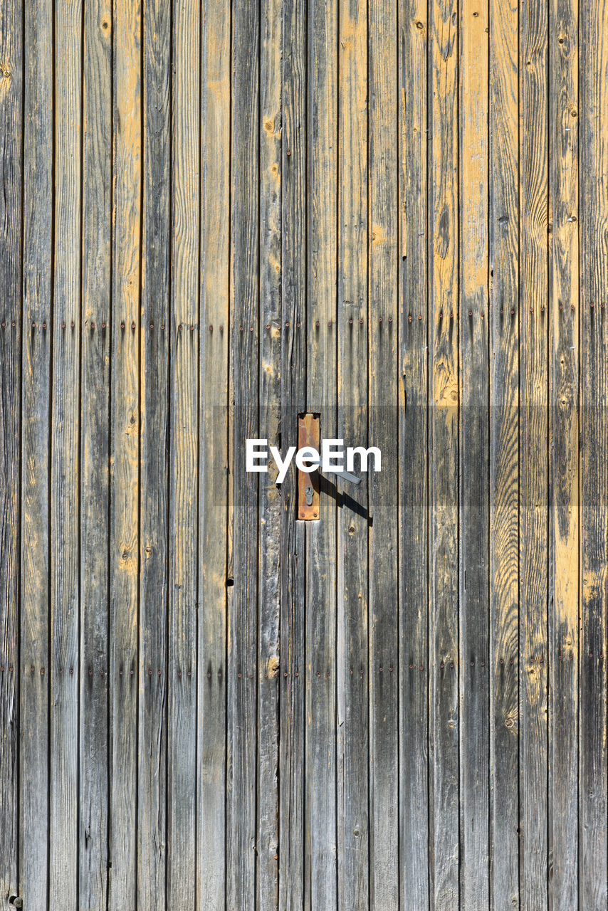 Full frame shot of old wooden door