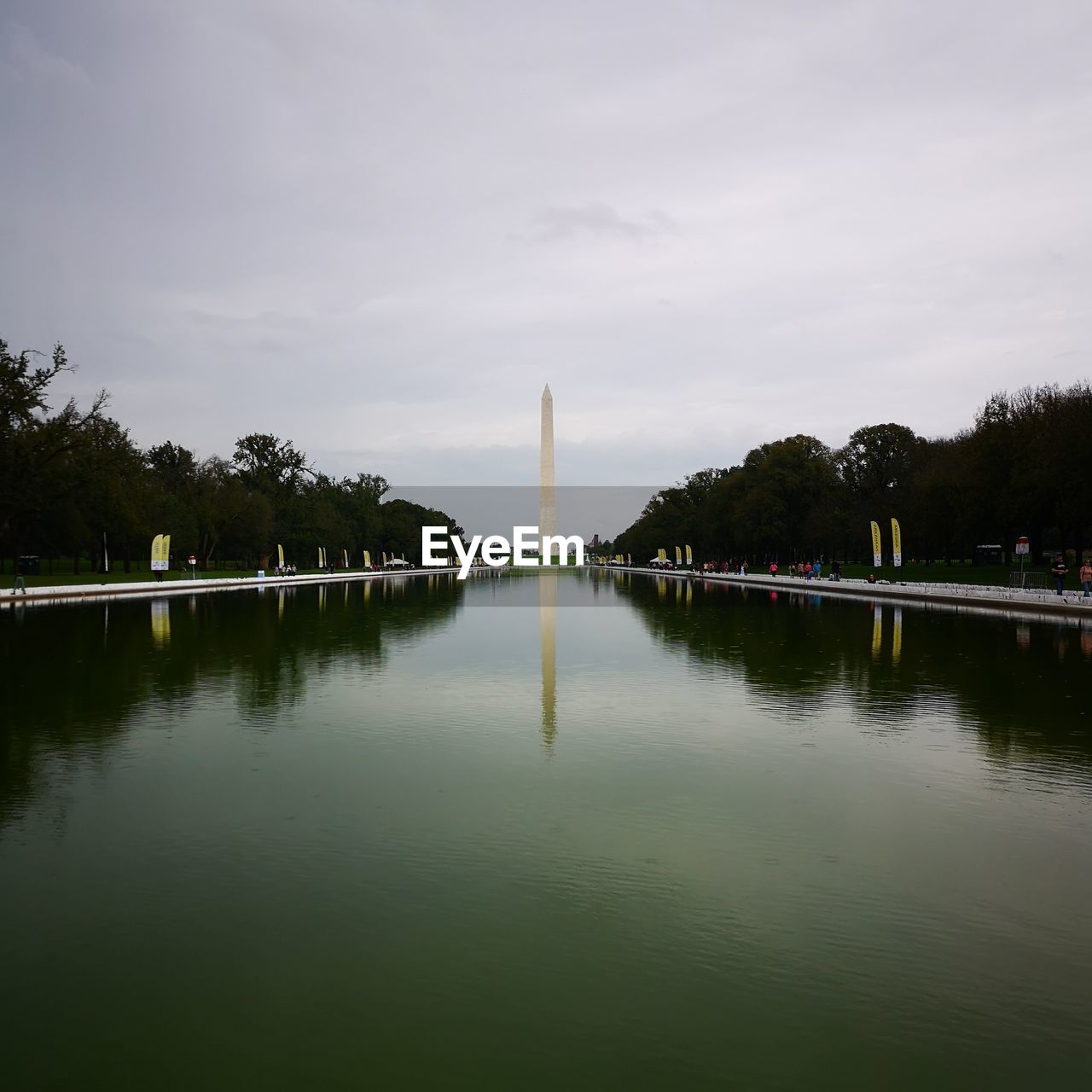 VIEW OF FOUNTAIN ON LAKE