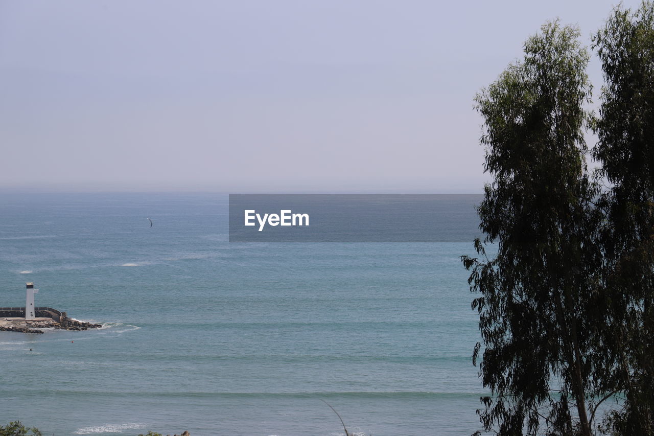 VIEW OF SEA AGAINST CLEAR SKY