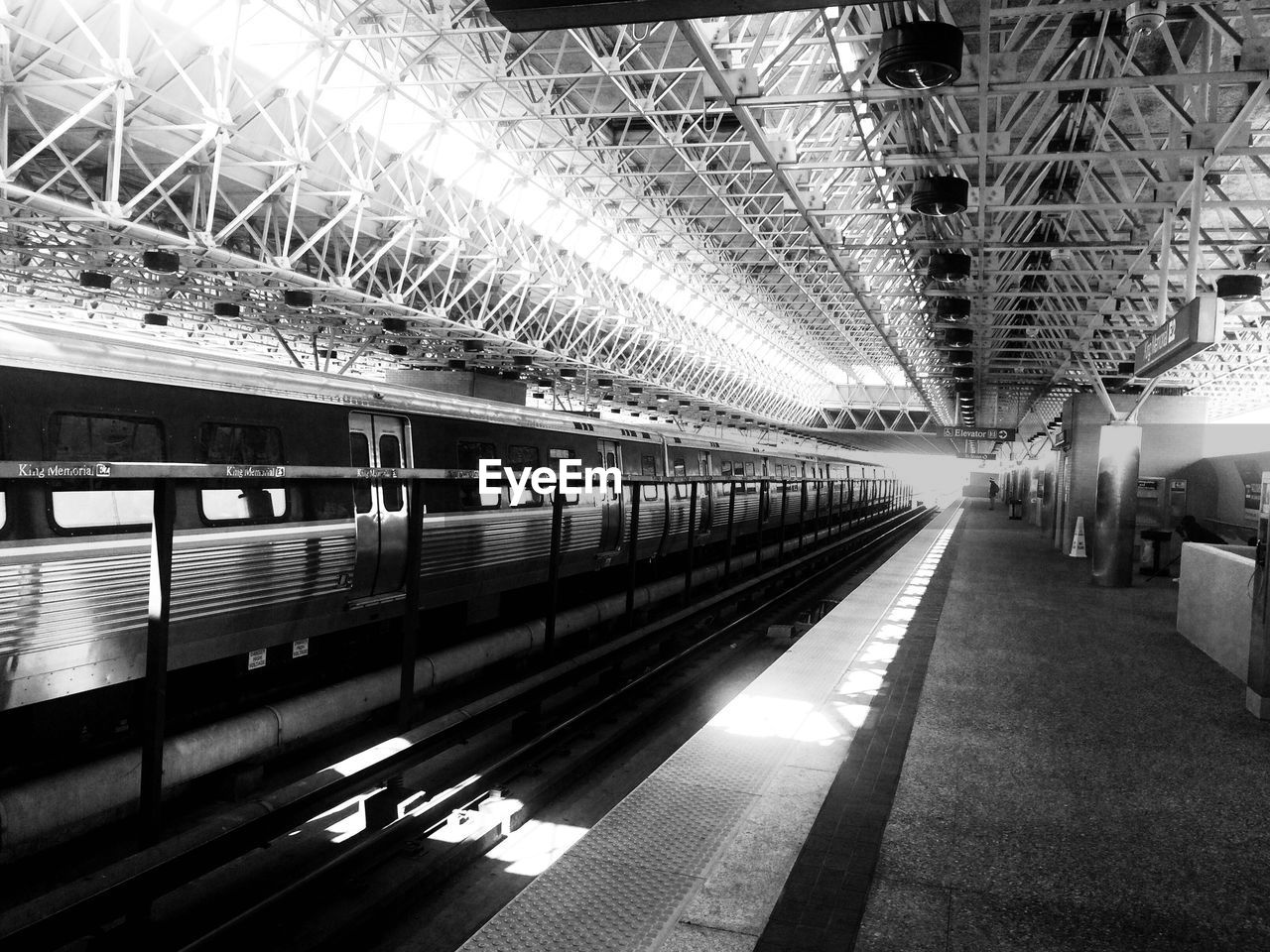 Train at railroad station