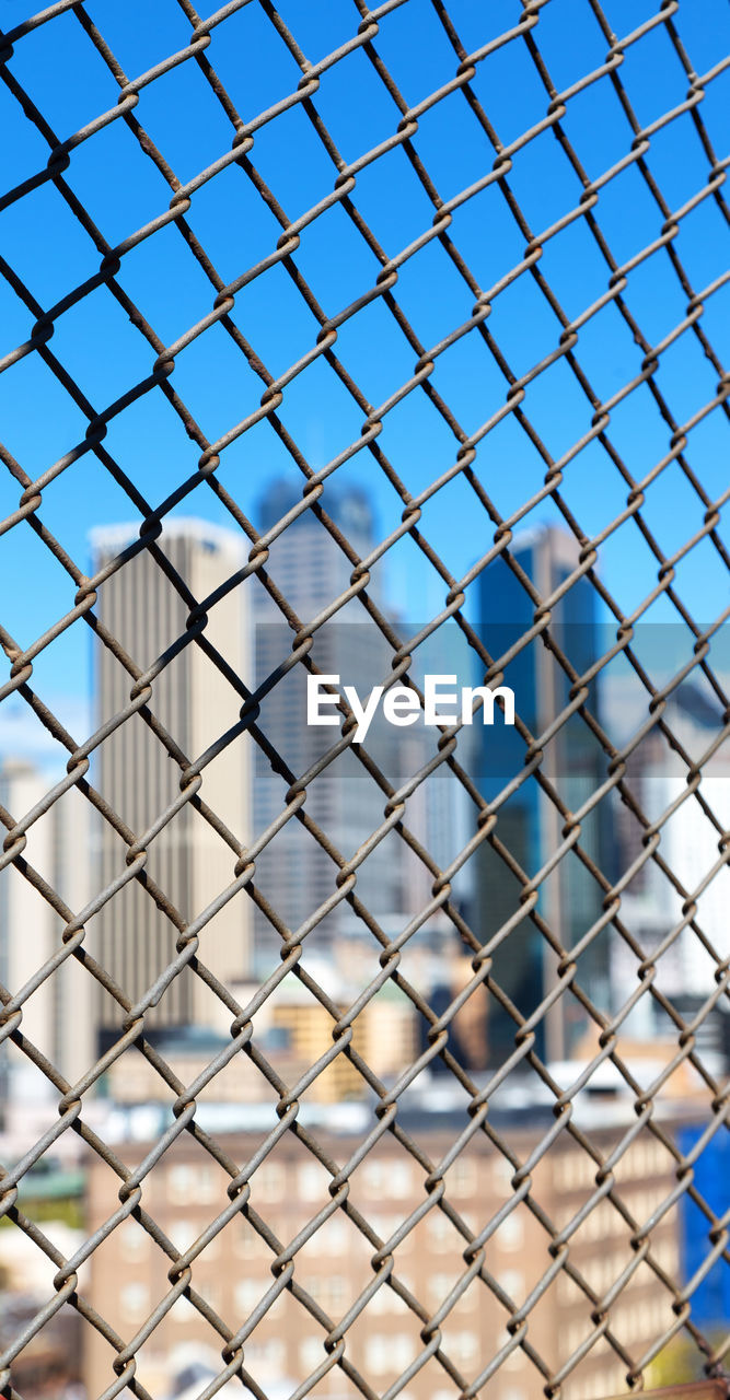 FULL FRAME OF CHAINLINK FENCE