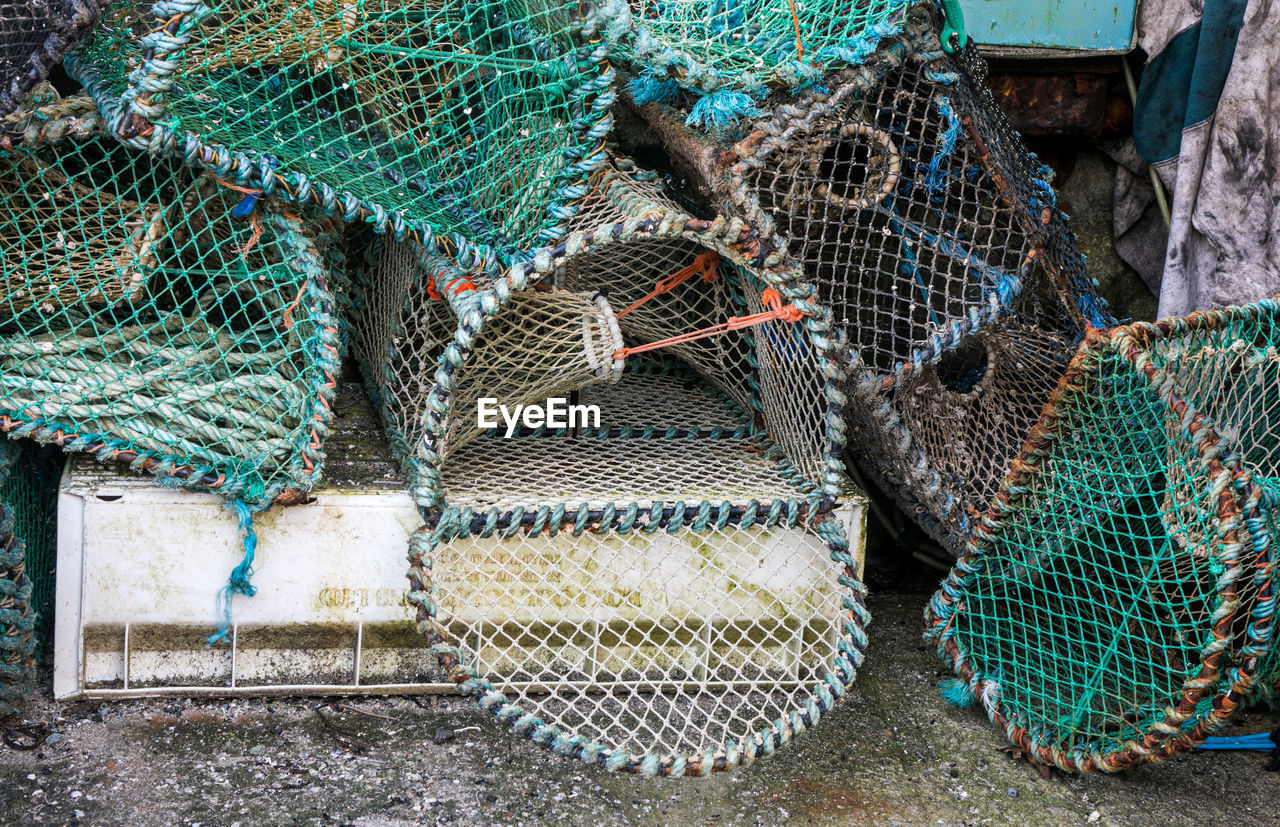 FISHING NETS IN CAGE