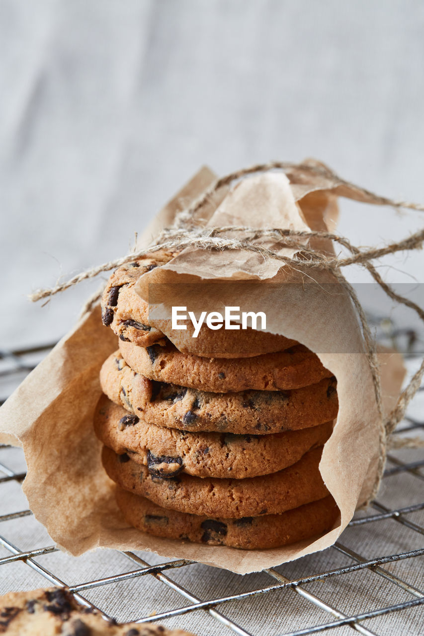 close-up of cookies