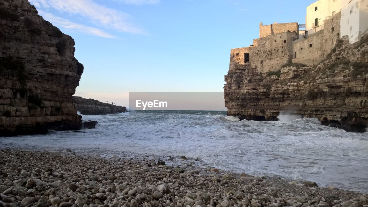 Beach at polignano a mare