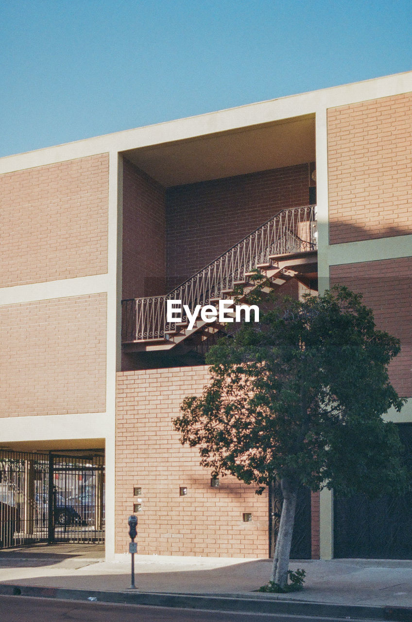 Exterior of building against clear sky