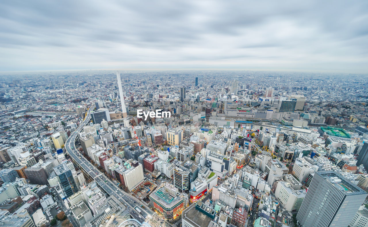 Aerial view of cityscape