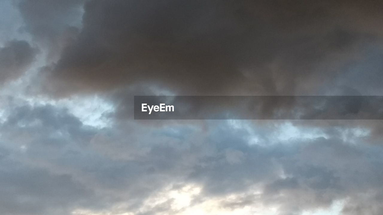 LOW ANGLE VIEW OF STORM CLOUDS