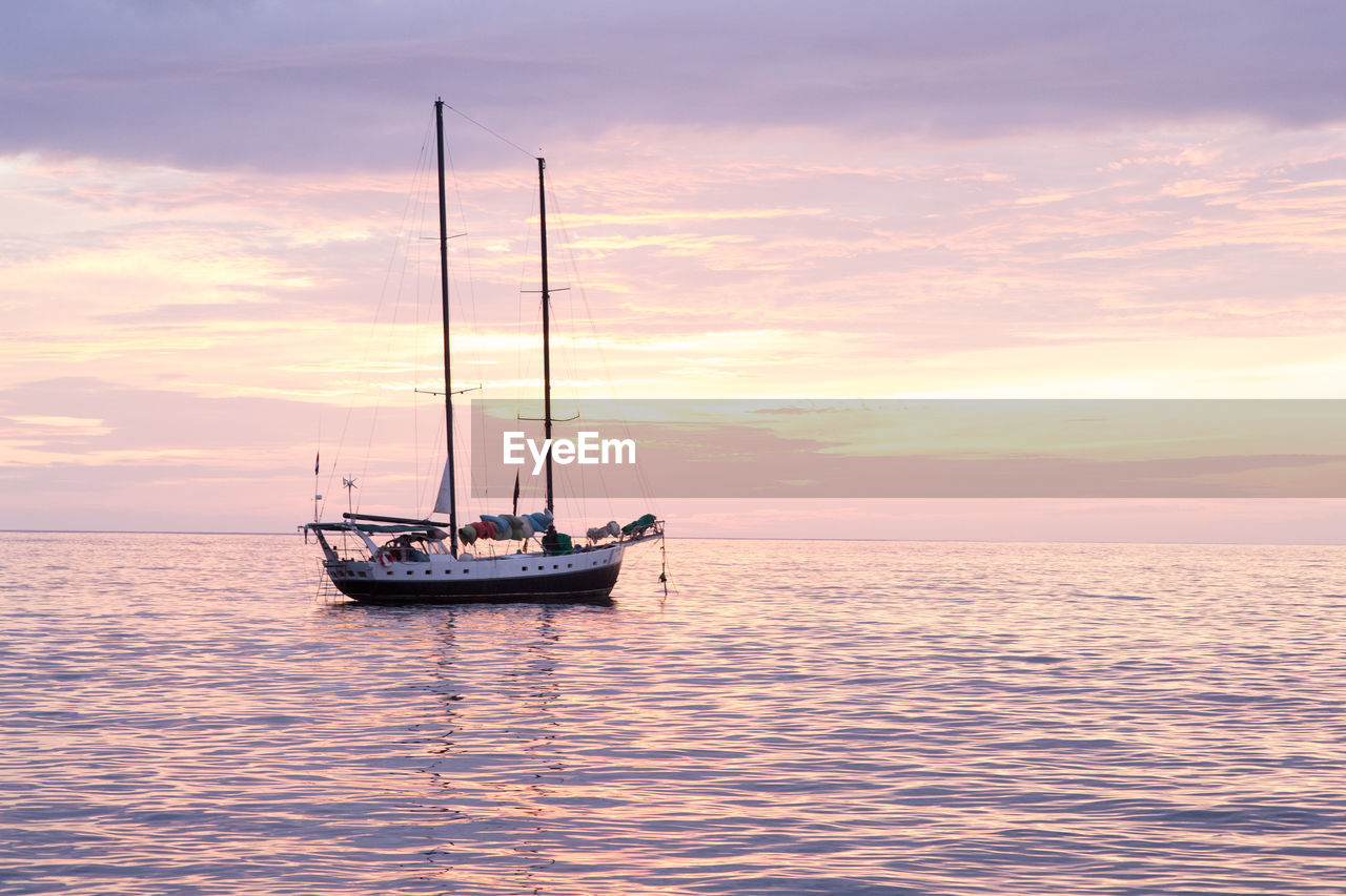 Sailboat in the sea