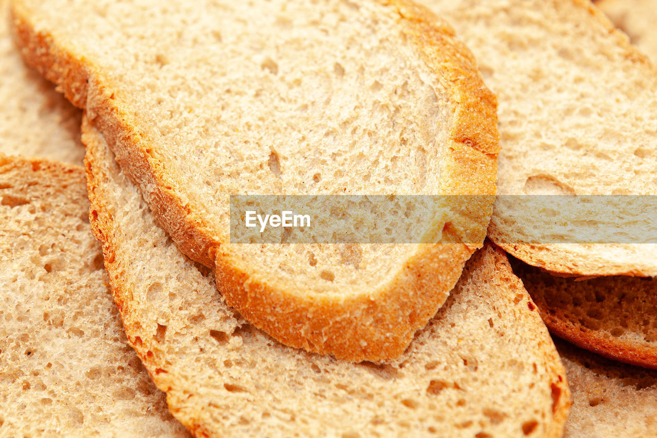 close-up of breads