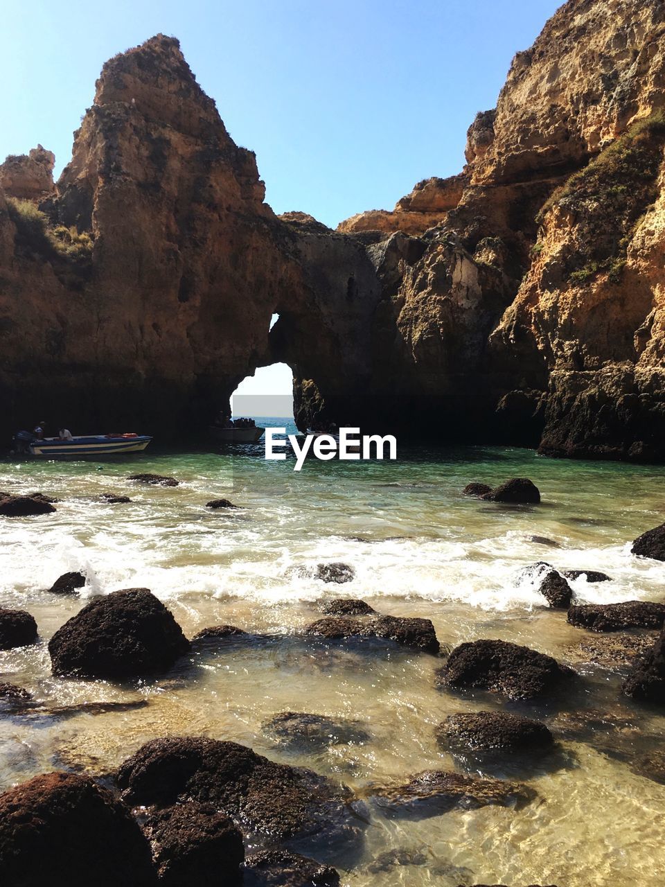 SCENIC VIEW OF ROCKY BEACH