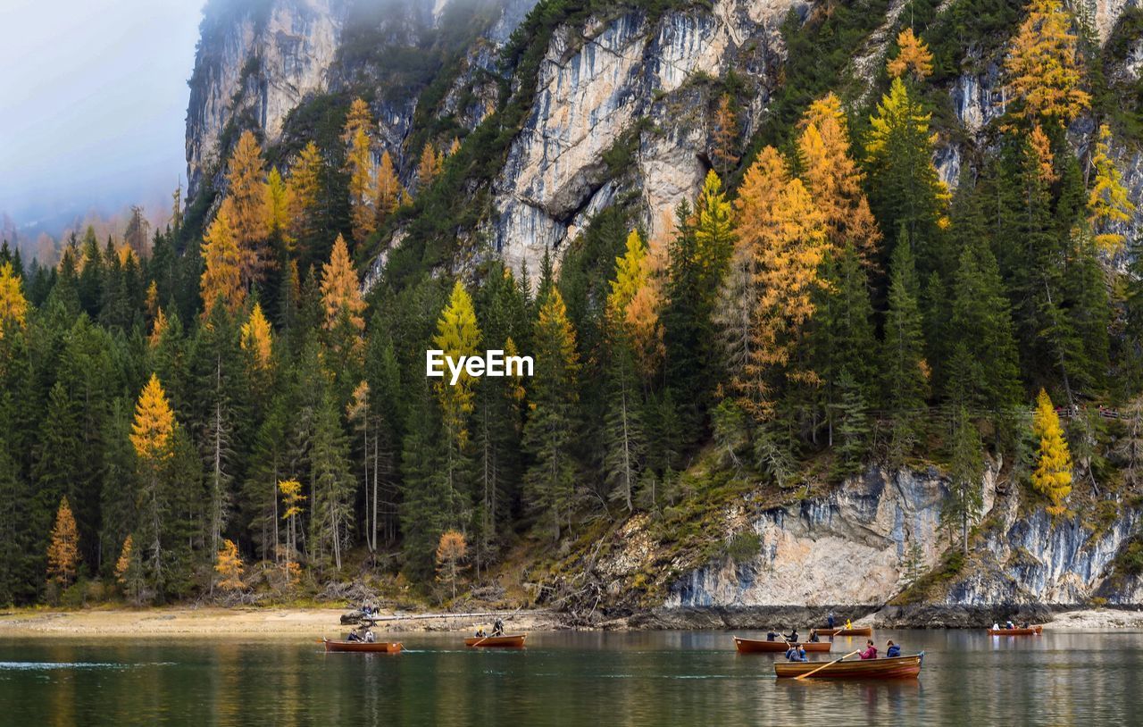 Boats in a lake