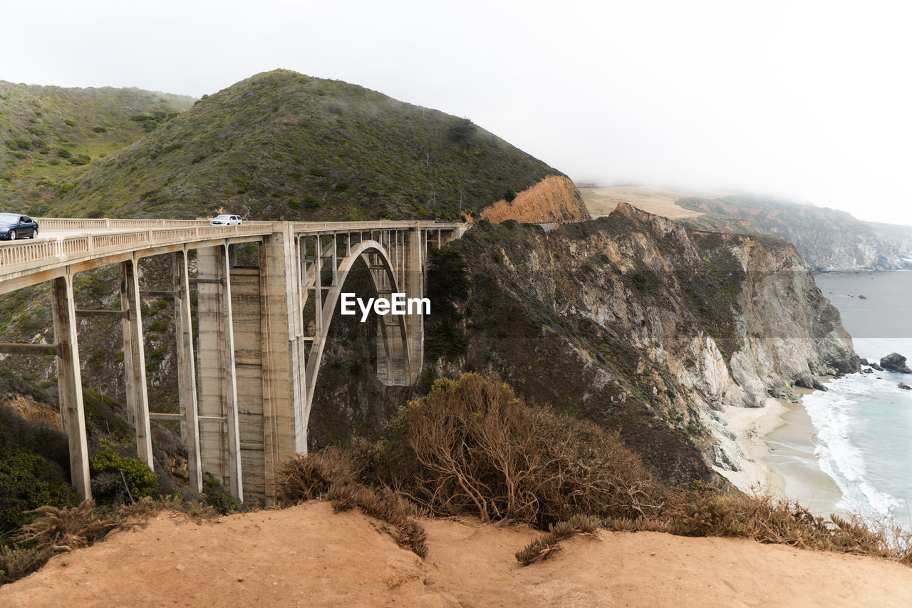 Bixby creek bridge, california. photo taken in july 2022.