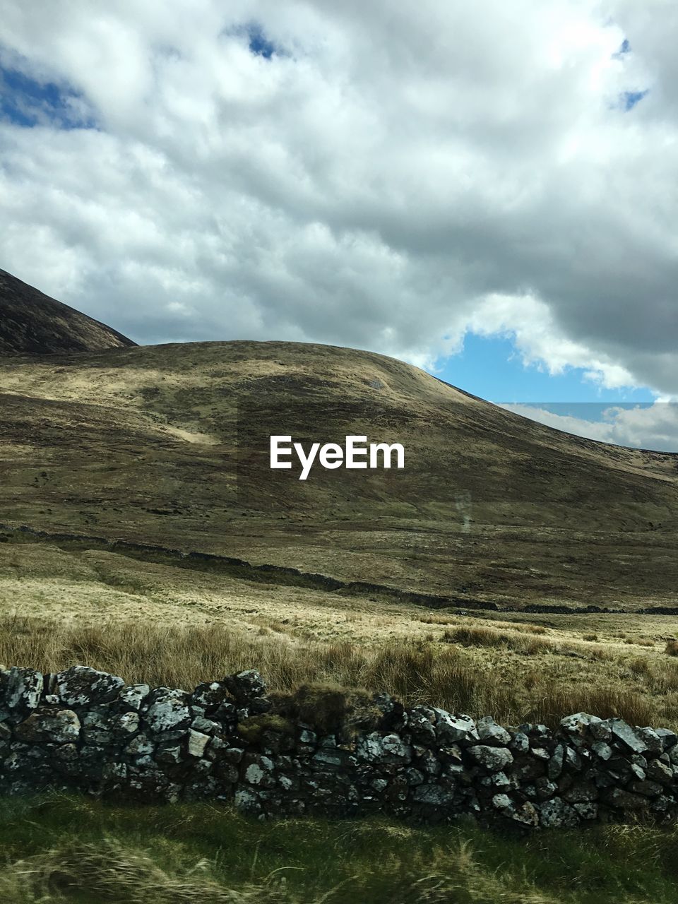 Scenic view of landscape against cloudy sky