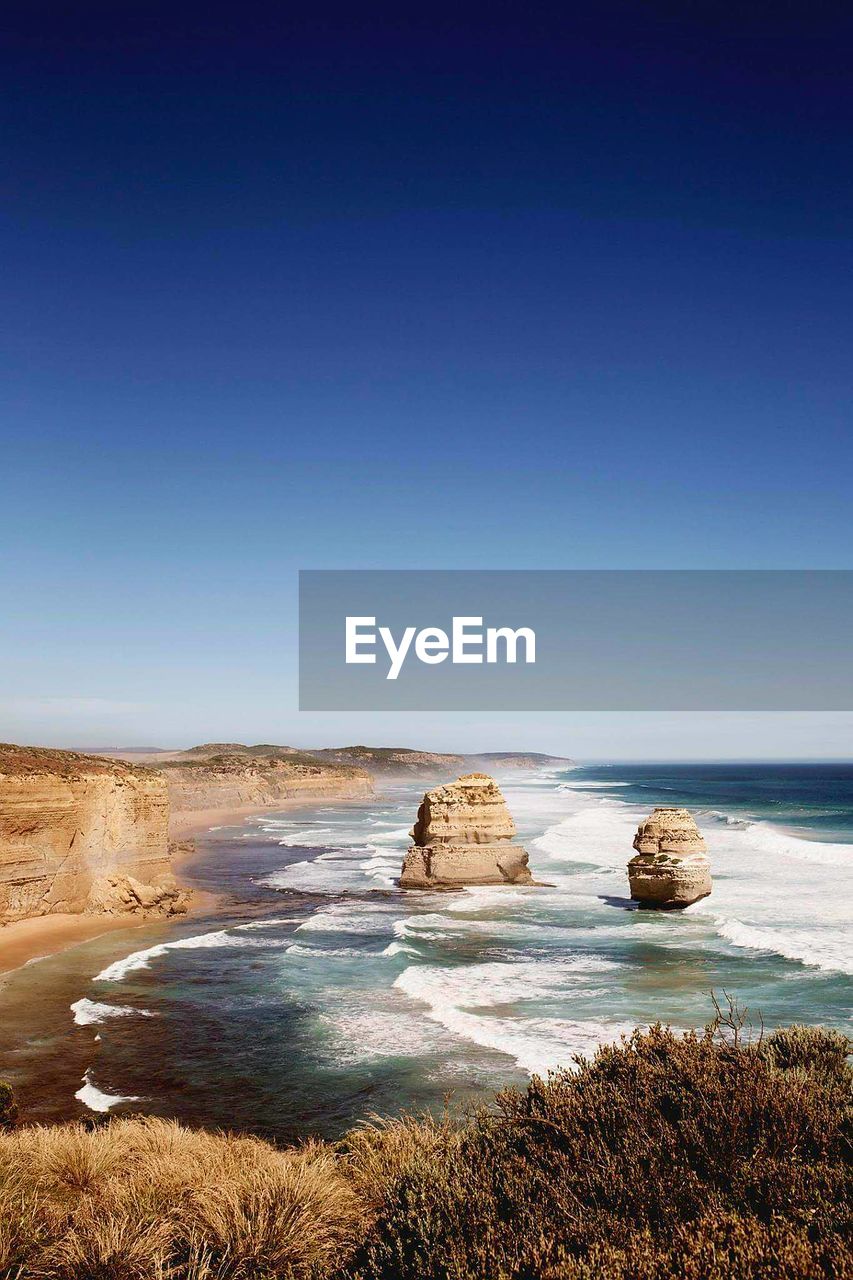 Rock formations at seaside