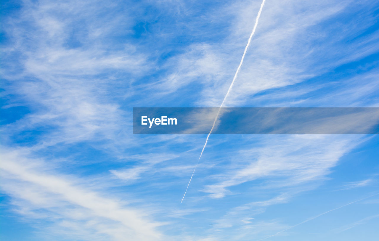 Low angle view of clouds in sky