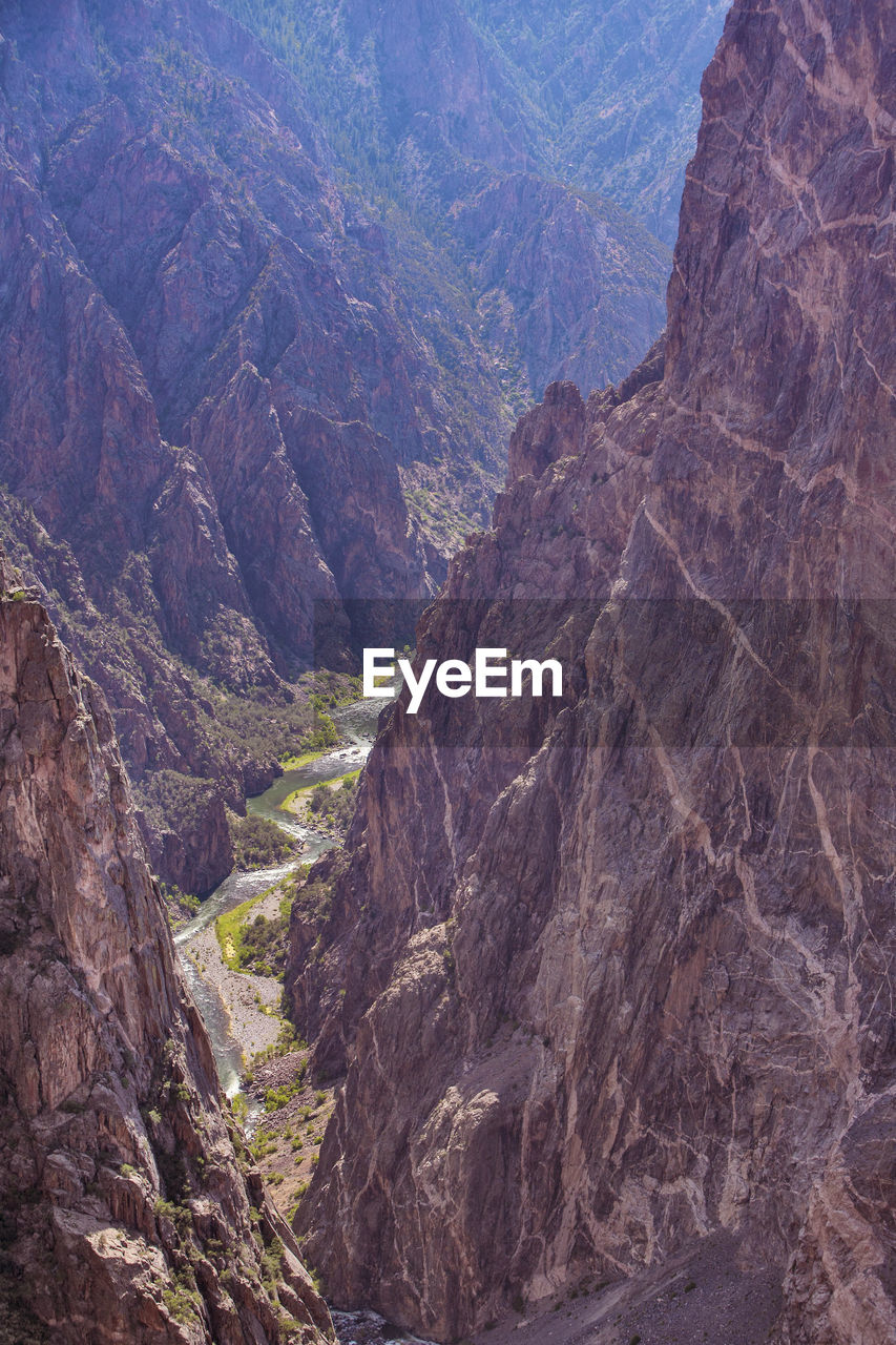 Black canyon national park in gunnison, colorado. gunnison river.