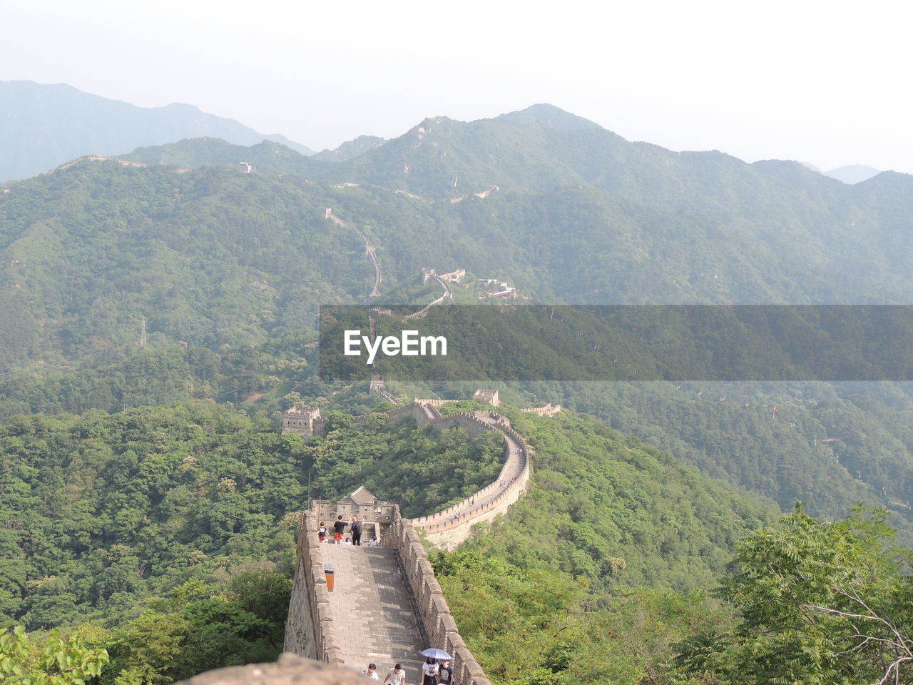 HIGH ANGLE VIEW OF MOUNTAIN RANGE AGAINST TREES