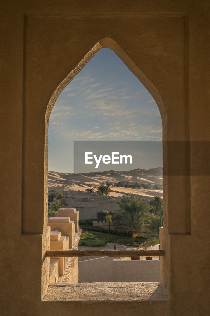 Scenic view of fort against sky