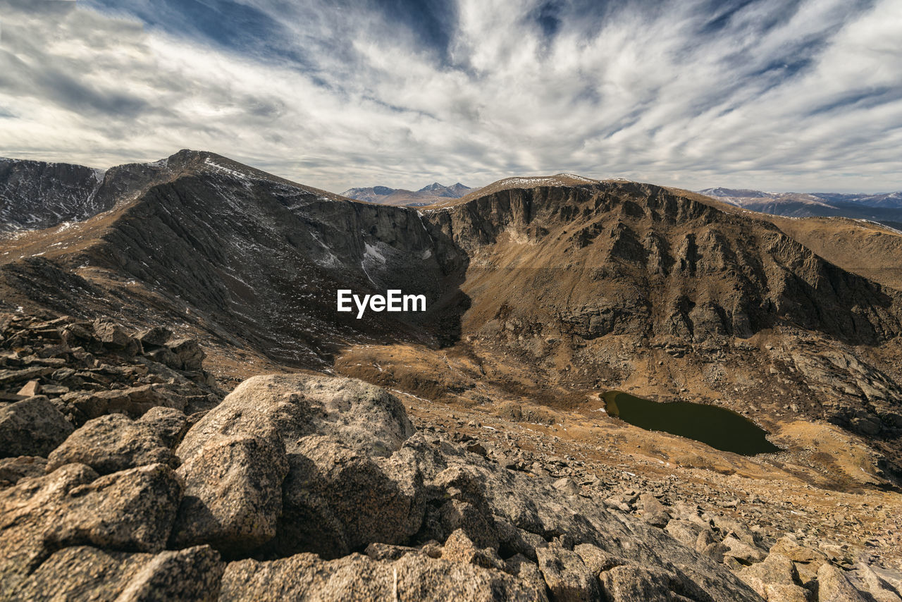 Upper chicago lake in the mount evans wilderness, colorado