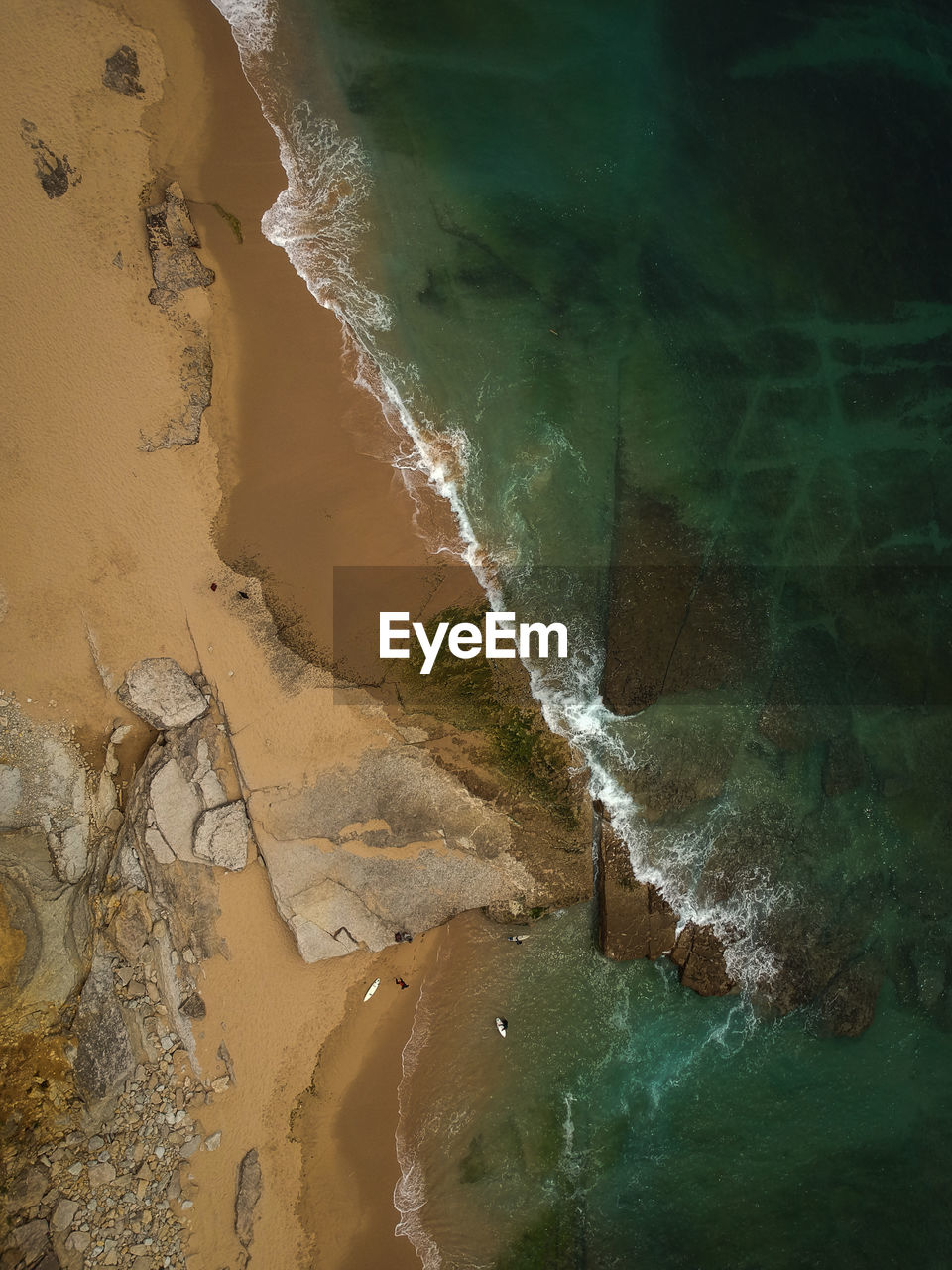 Aerial view of sea shore