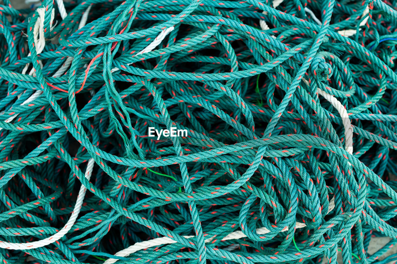 Full frame shot of fishing net