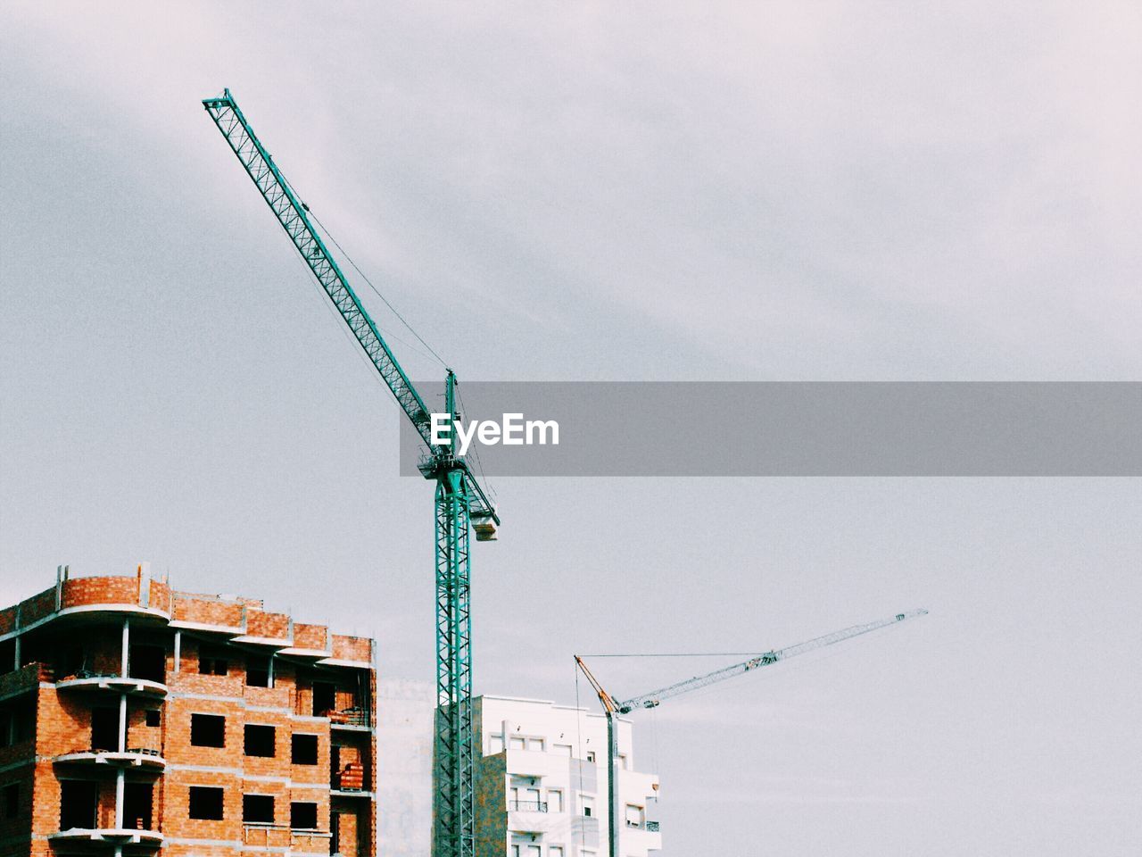 Low angle view of construction site