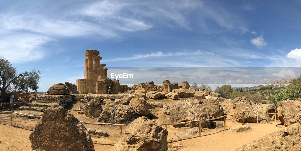 Old ruins against sky