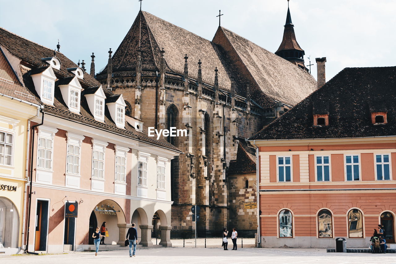 LOW ANGLE VIEW OF HISTORIC BUILDING