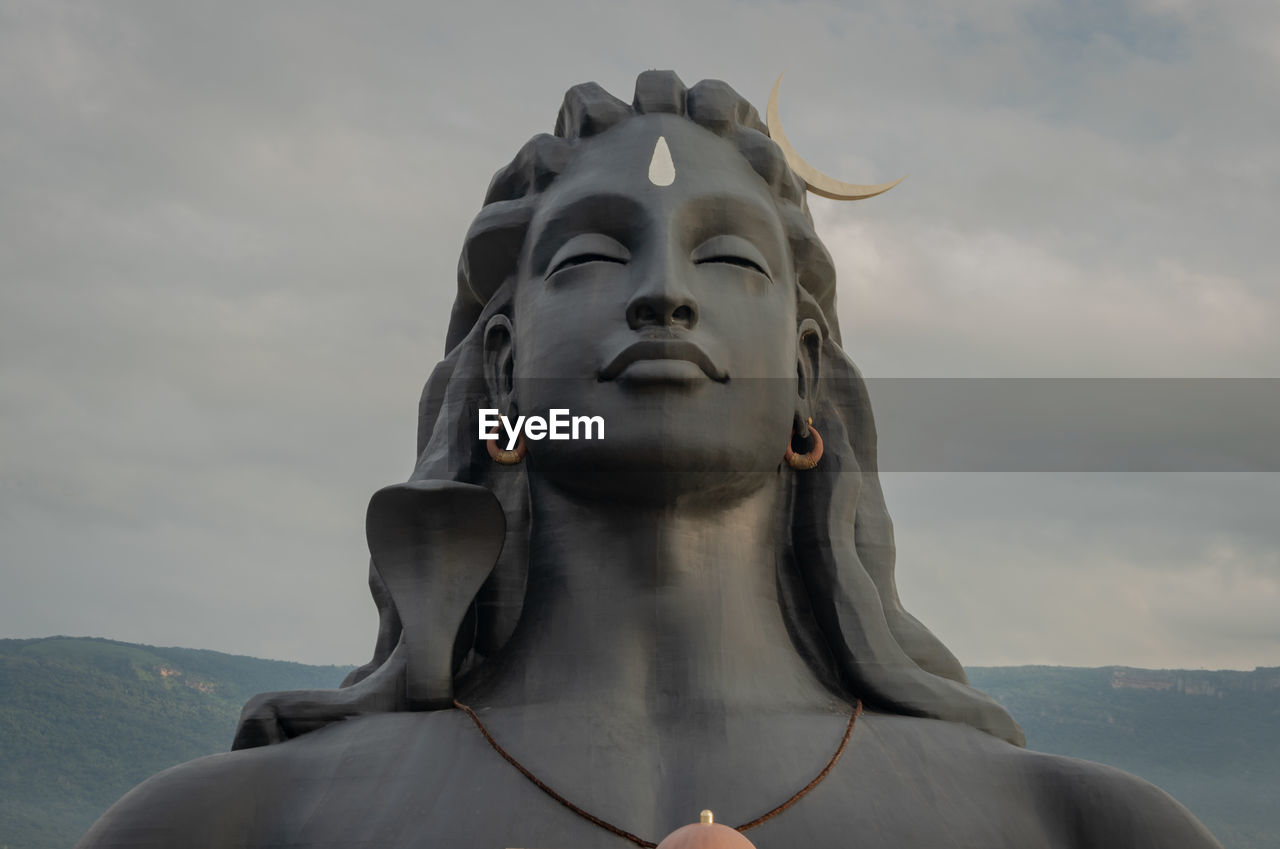 Adiyogi shiva statue from unique different perspectives