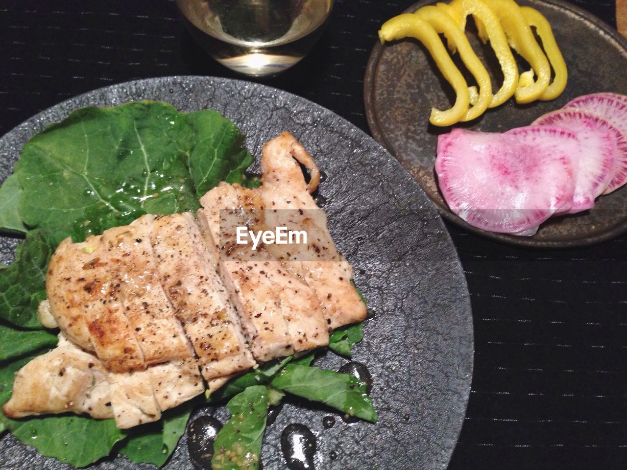 Close-up of food on table