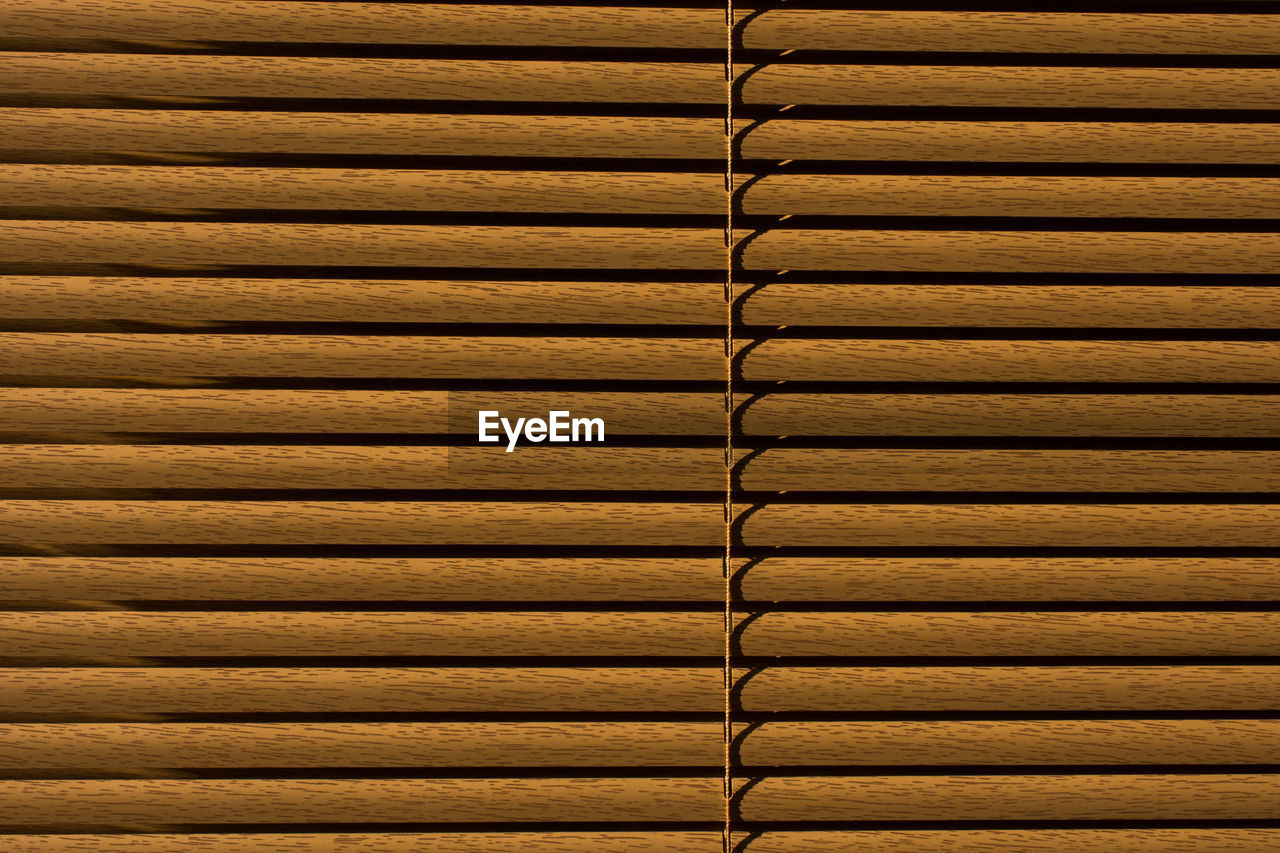 Full frame shot of wooden blind