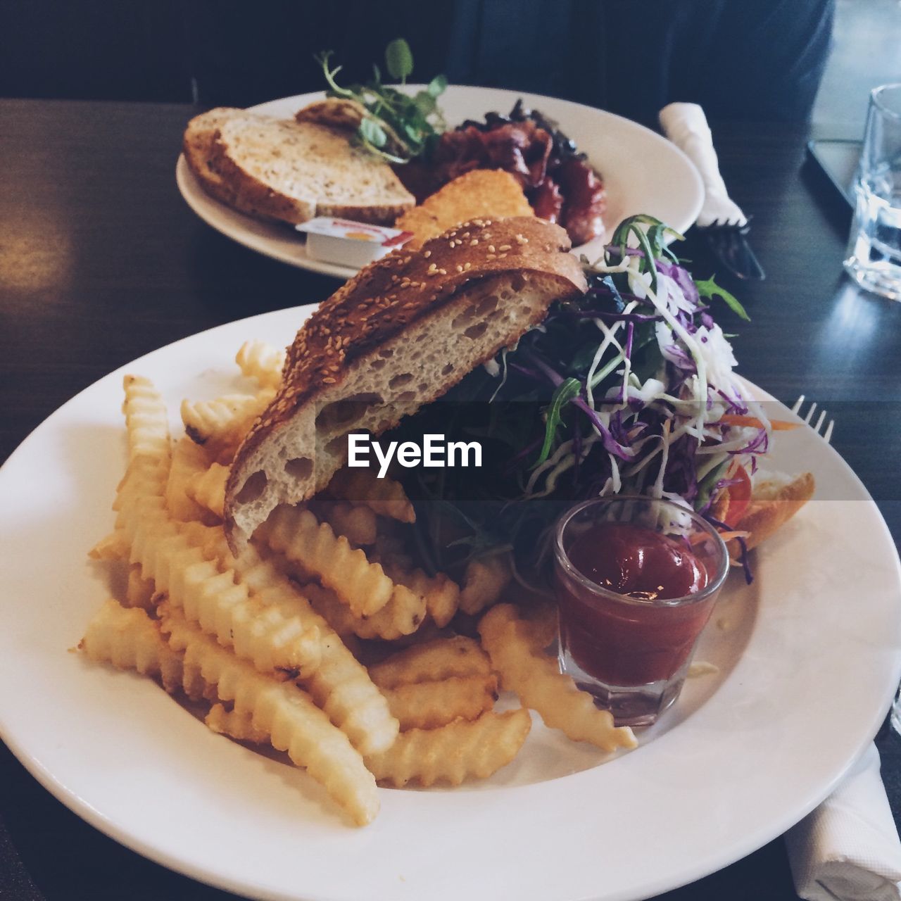 Close-up of food in plate