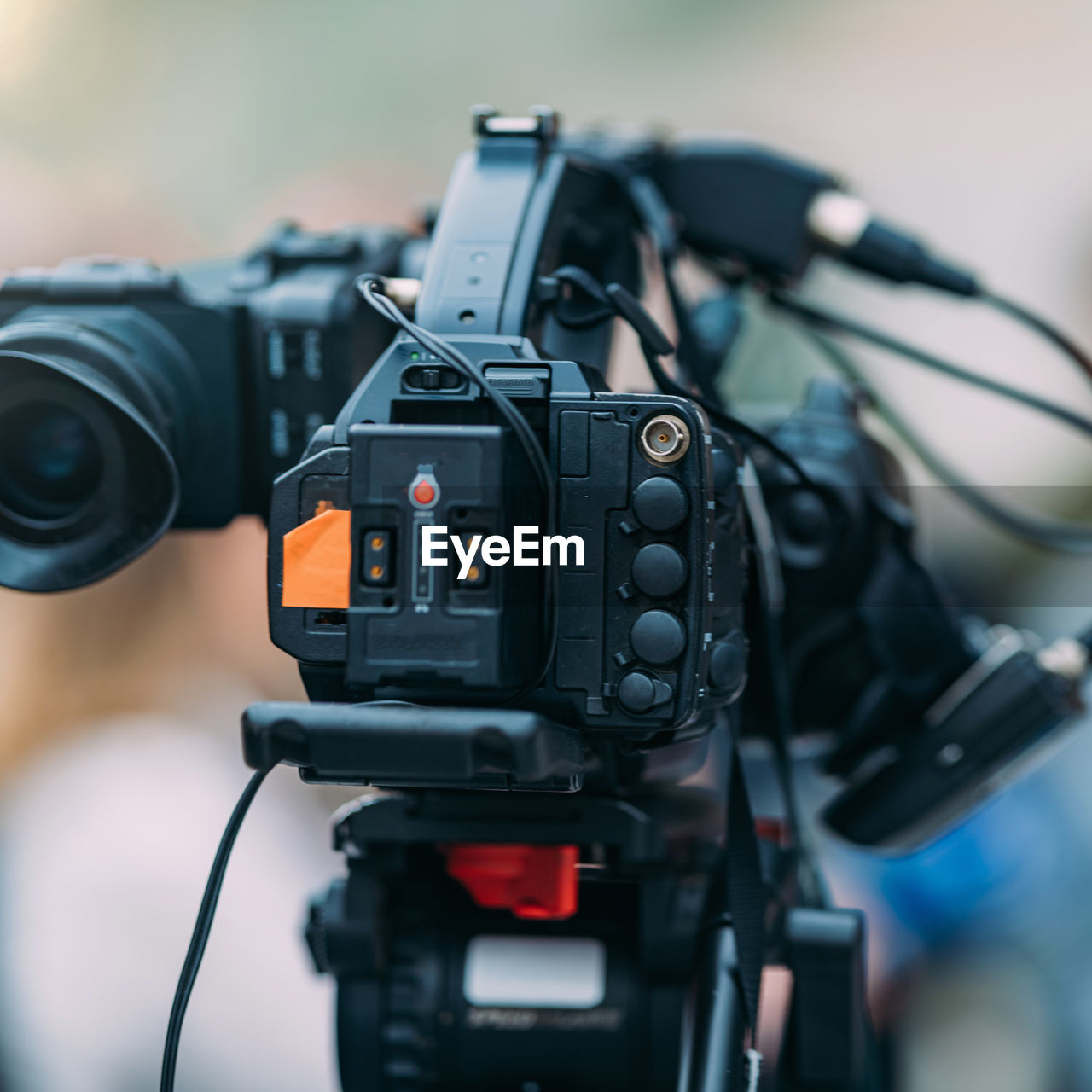 Tv camera at a local media conference